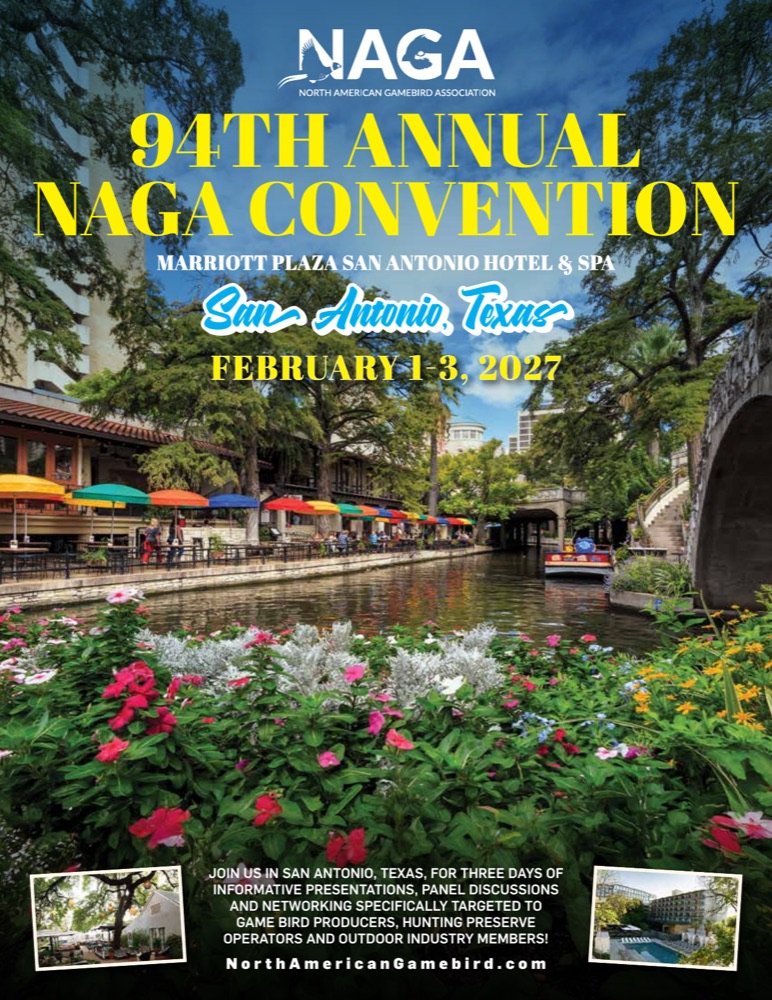 94th Annual NAGA Convention, San Antonio, Texas, February 1-3, 2027. Click to register.